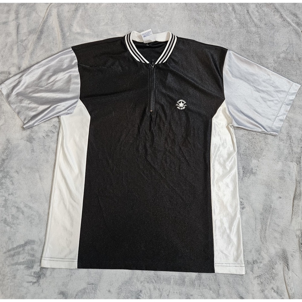 Vintage Converse Quarter Zip Dazzle Jersey Men's Size XL Made in USA